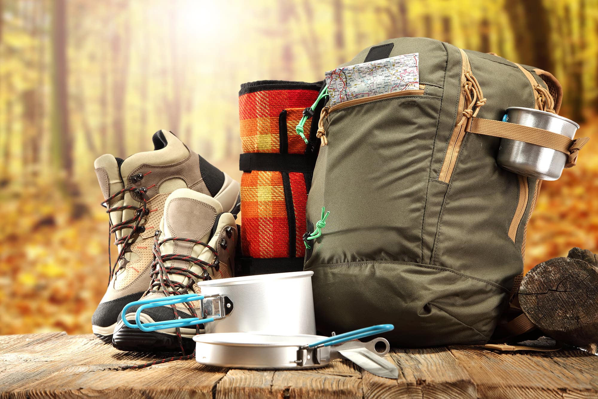 Image of camping and hiking gear.